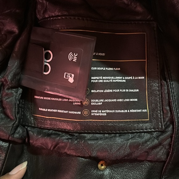 NWT Moose Knuckles Good Collection Leather Jacket๐๐๐ - Picture 14 of 14